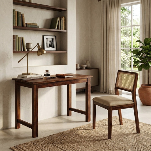 PRITI  Sheesham Wood Study Table and Chair Set for Students | Kids | Adults
