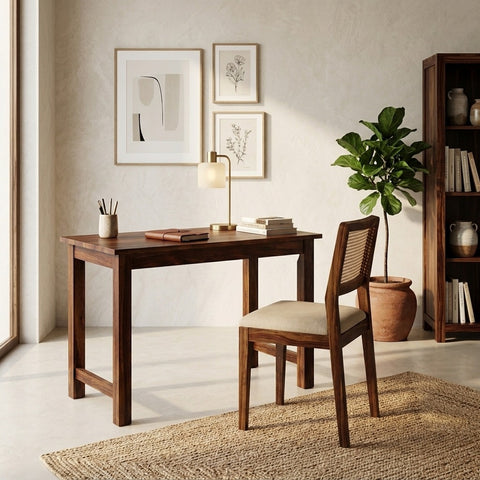 PRITI  Sheesham Wood Study Table and Chair Set for Students | Kids | Adults