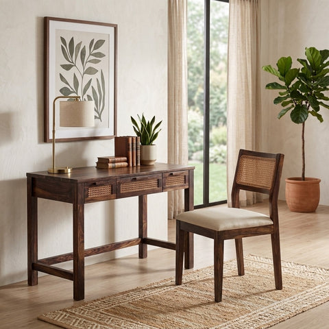 PRITI Sheesham Wood Study Table and Chair Set for Students | Kids | Adults