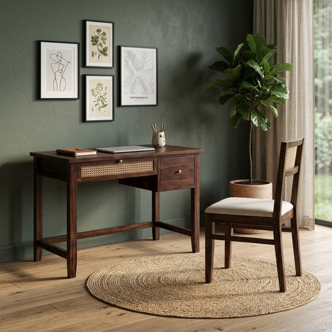 PRITI Sheesham Wood Study Table and Chair Set for Students | Kids | Adults