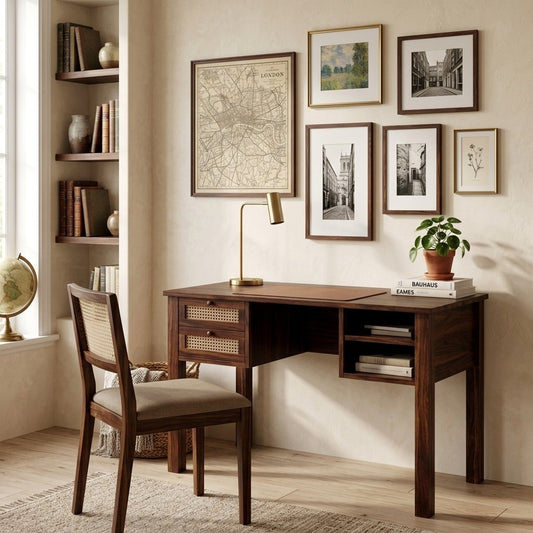 PRITI  Sheesham Wood Study Table and Chair Set for Students | Kids | Adults