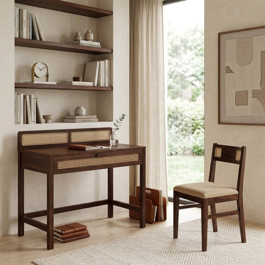 PRITI  Sheesham Wood Study Table and Chair Set for Students | Kids | Adults