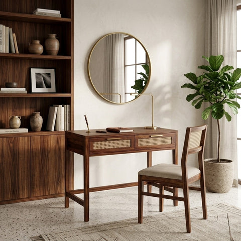 PRITI Sheesham Wood Study Table and Chair Set for Students | Kids | Adults