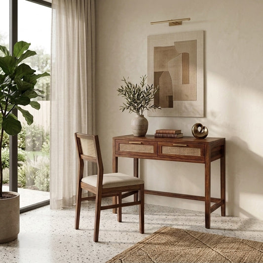 PRITI Sheesham Wood Study Table and Chair Set for Students | Kids | Adults