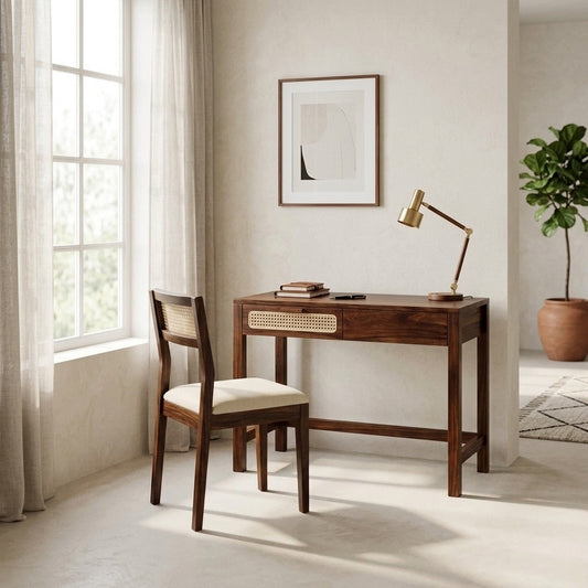 PRITI Sheesham Wood Study Table and Chair Set for Students | Kids | Adults