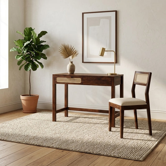 PRITI Sheesham Wood Study Table and Chair Set for Students | Kids | Adults