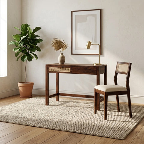 PRITI Sheesham Wood Study Table and Chair Set for Students | Kids | Adults