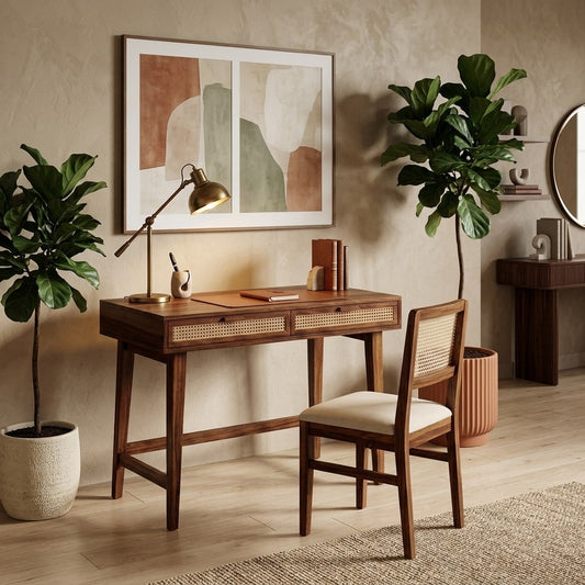 PRITI Sheesham Wood Study Table and Chair Set for Students | Kids | Adults