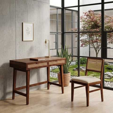 PRITI Sheesham Wood Study Table and Chair Set for Students | Kids | Adults