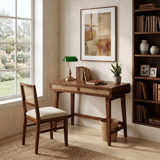 PRITI Sheesham Wood Study Table and Chair Set for Students | Kids | Adults