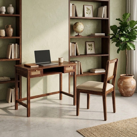 PRITI Sheesham Wood Study Table and Chair Set for Students | Kids | Adults