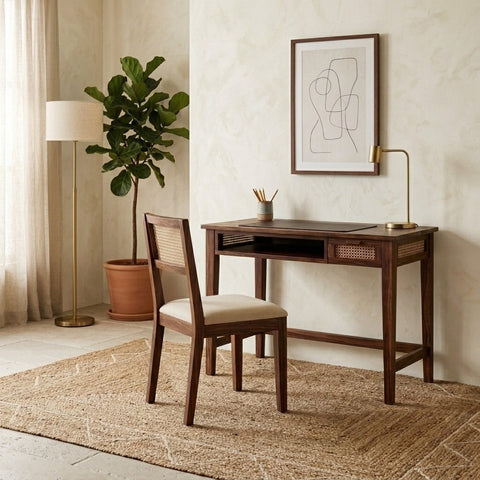 PRITI Sheesham Wood Study Table and Chair Set for Students | Kids | Adults
