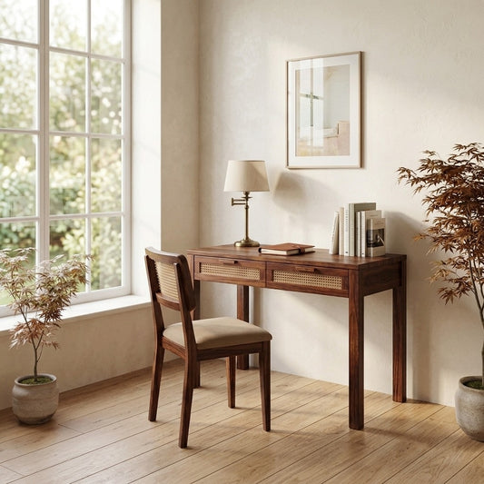 PRITI Sheesham Wood Study Table and Chair Set for Students | Kids | Adults