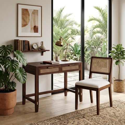 PRITI Sheesham Wood Study Table and Chair Set for Students | Kids | Adults