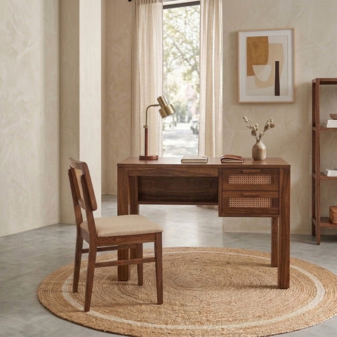 PRITI Sheesham Wood Study Table and Chair Set for Students | Kids | Adults