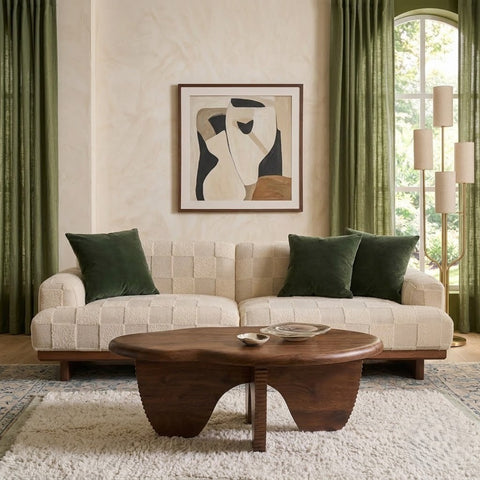 PRITI  Dark Mango Wood Amma Coffee Table