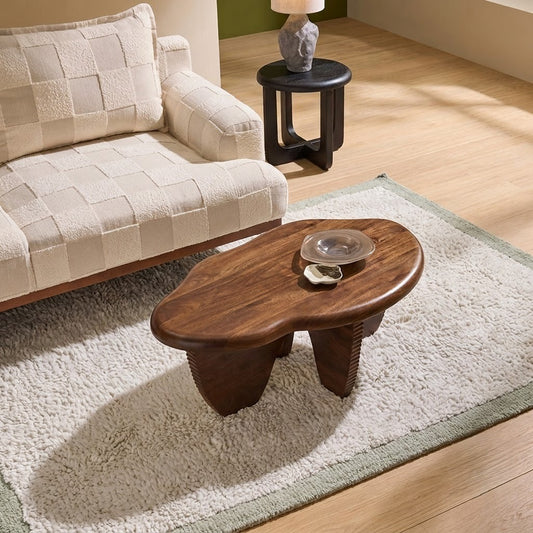 PRITI  Dark Mango Wood Amma Coffee Table