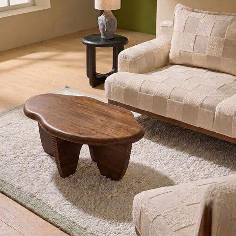 PRITI  Dark Mango Wood Amma Coffee Table