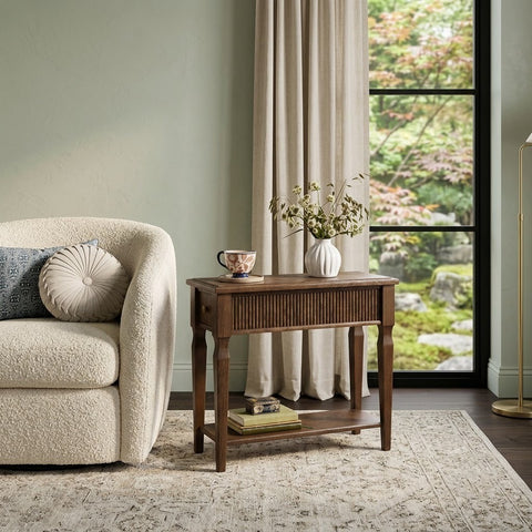 PRITI  Dark Stain Oak Barcombe Side Table