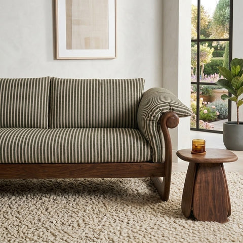PRITI Wood Dory Side Table