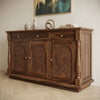 PRITI Sheesham Wood Cabinet and Sideboard (Sheesham dark walnut finish)
