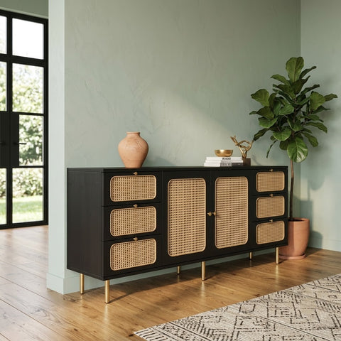 PRITI Wooden 70" Crockery Cabinet