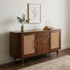 PRITI Sheesham Wood Cabinet and Sideboard (Sheesham dark walnut finish)