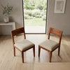 PRITI Sheesham Wood Dining Chairs - Set of 2 (Honey Finish)