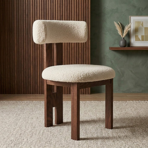 PRITI Wooden Dining Chair |  Walnut sheesham