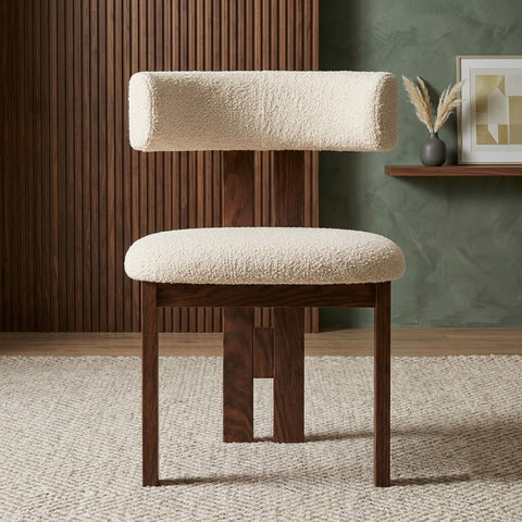 PRITI Wooden Dining Chair |  Walnut sheesham
