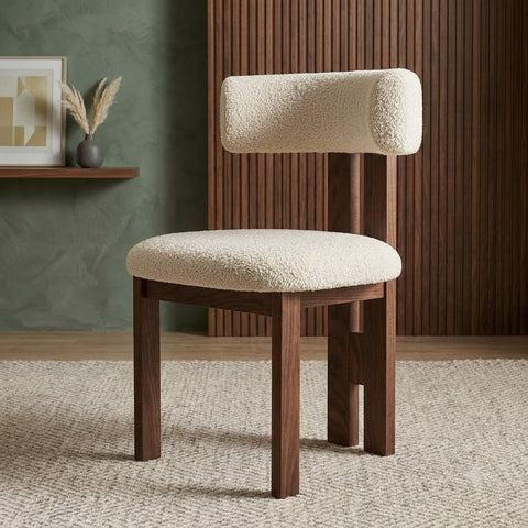 PRITI Wooden Dining Chair |  Walnut sheesham