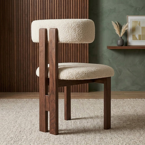 PRITI Wooden Dining Chair |  Walnut sheesham