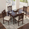 PRITI Traditional Solid Wood 4 Seater Dining Table Sets