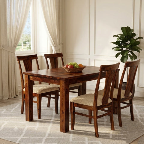 PRITI Traditional Sheesham Wood 4 Seater Dining Sets