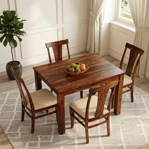 PRITI Traditional Sheesham Wood 4 Seater Dining Sets