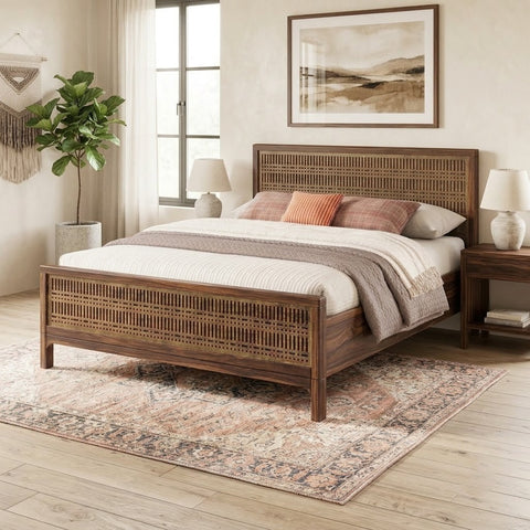 PRITI Solid Wood Bed Without Storage
