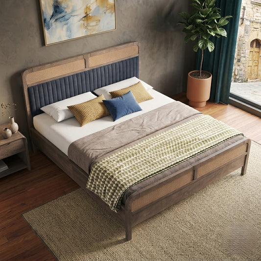 PRITI Solid Wood Bed Without Storage