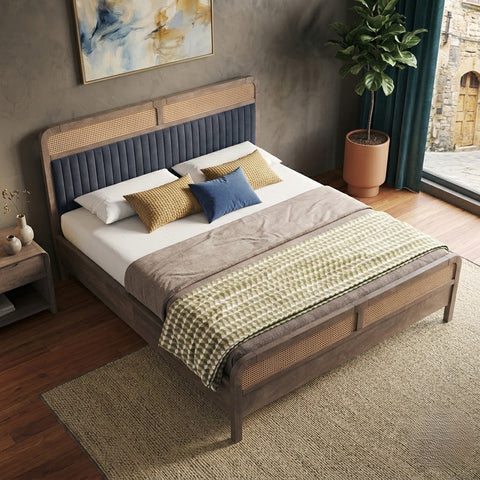 PRITI Solid Wood Bed Without Storage