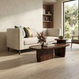 PRITI Solid Wood Coffee Table In Walnut Finish