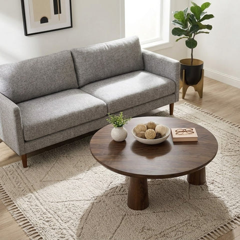 PRITI  Solid Wood Coffee Table In Dark Brown Finish