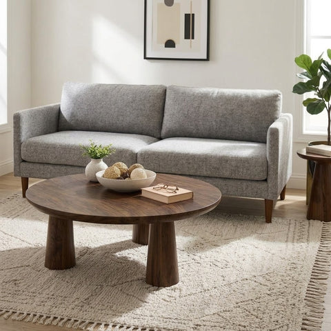 PRITI  Solid Wood Coffee Table In Dark Brown Finish