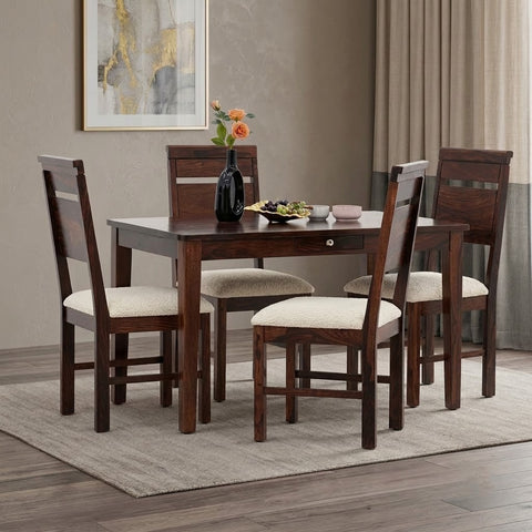 PRITI 4 Seater Sheesham Wood Dining Table Set