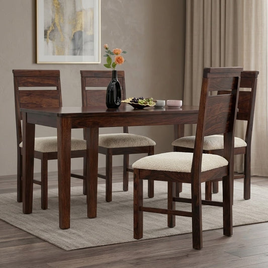 PRITI 4 Seater Sheesham Wood Dining Table Set