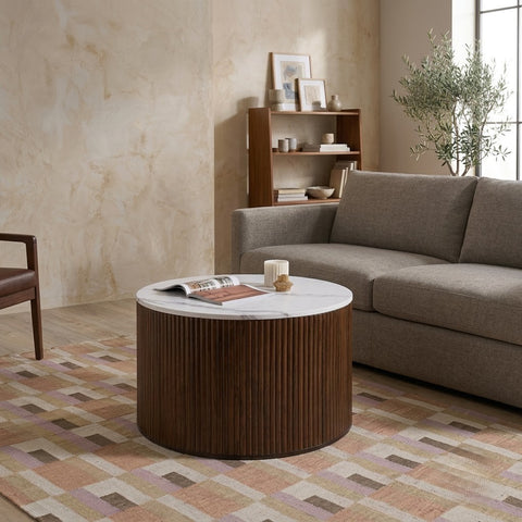 PRITI Walnut Russo Coffee Table