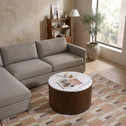 PRITI Walnut Russo Coffee Table