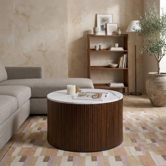 PRITI Walnut Russo Coffee Table