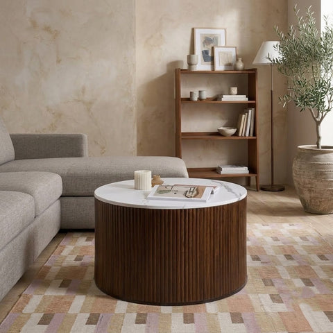 PRITI Walnut Russo Coffee Table