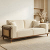 PRITI 3 Seater Dark Walnut sheesham wood  Cane Sofa
