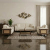 PRITI 3+1+1 Seater Dark Walnut sheesham wood Cane Sofa