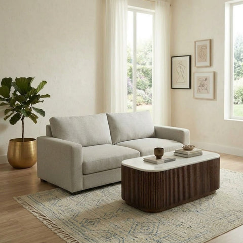 PRITI Coffee Table dark walnut